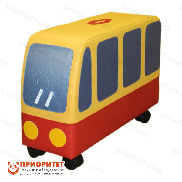 Мягкая игрушка-каталка «Трамвай»