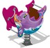 Качалка на пружине «Дельфинчик» для детской площадки (розовый)