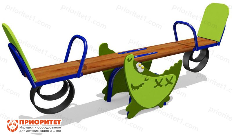 Качели-балансир «Крокодил» для детской площадки