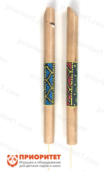 Свисток из бамбука с узором