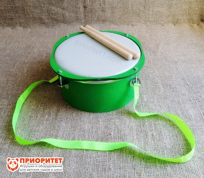 Детский барабан 20 см, зеленый, Музыка Детям, MD-CD20G