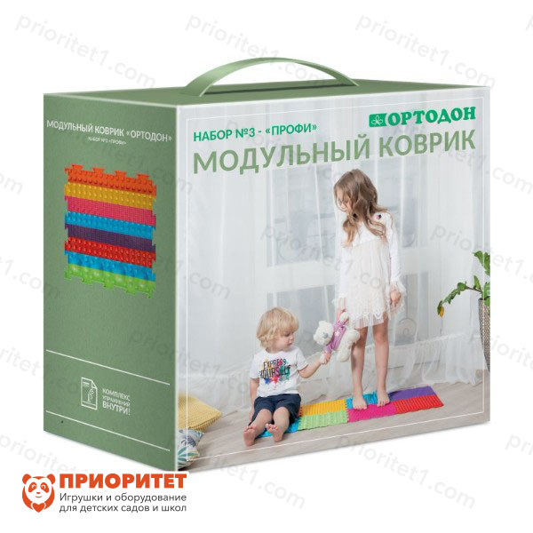 Детские ортопедические модульные коврики Ортодон набор 3 - «Профи»