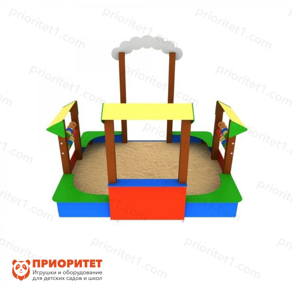 Песочный дворик (коричневый) для детской площадки
