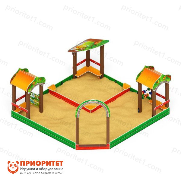 Песочный дворик «Усадьба» для детской площадки