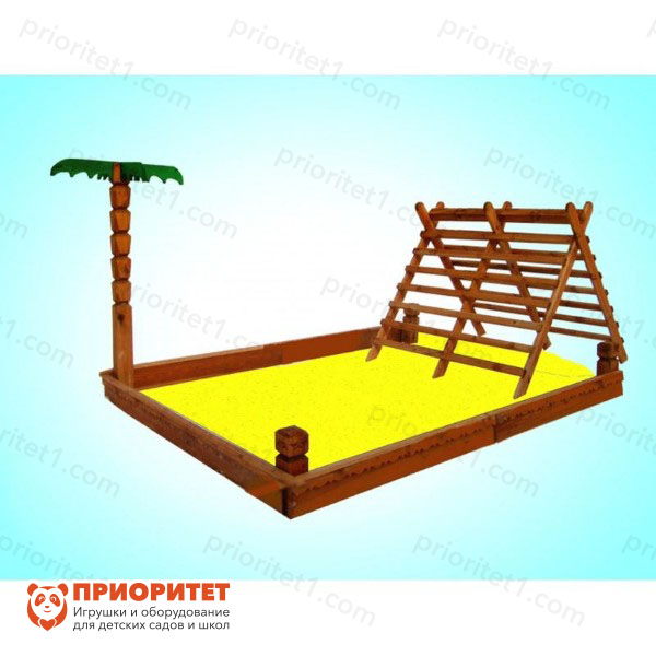 Песочный дворик из дерева №4 для детской площадки