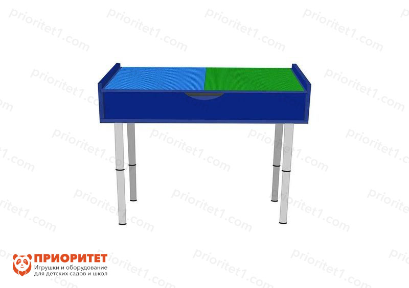 Лего-стол для конструирования «Юный инженер» (синий)