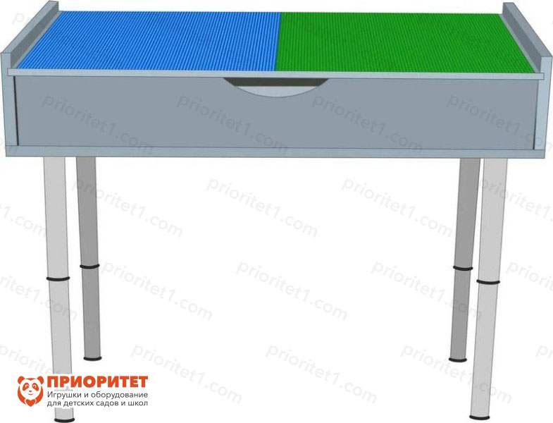 Лего-стол для конструирования «Юный инженер» (серый)