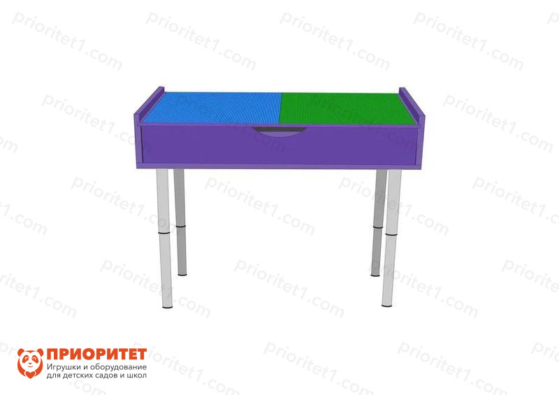 Лего-стол для конструирования «Юный инженер» (фиолетовый)