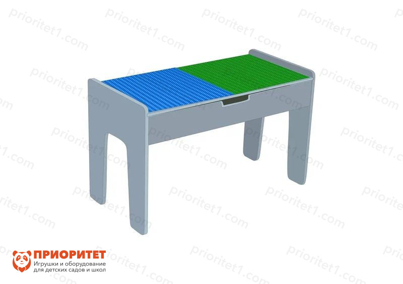 Лего-стол для конструирования «Развиваем мышление» (серый)