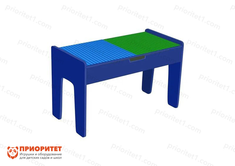 Лего-стол для конструирования «Развиваем мышление» (синий)