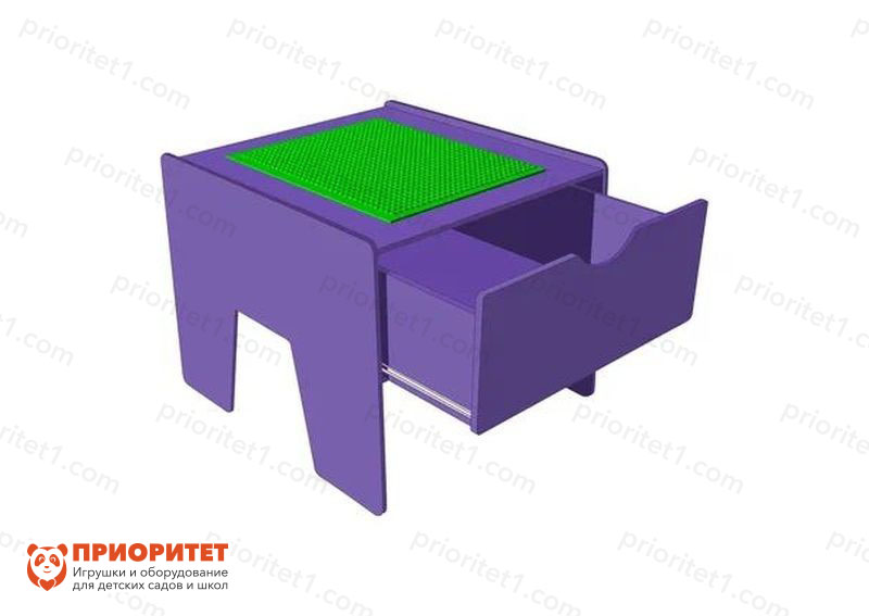 Лего-стол для конструирования «Новые горизонты» (фиолетовый)