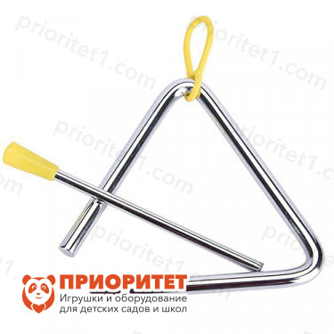 Треугольник для детей DEKKO №10 с держателем и ударной палочкой (25 cм)