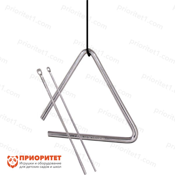 Треугольник для детей LATIN PERCUSSION LP311C с 2 палочками и подвесом (6 дюймов)