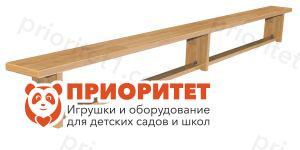 Гимнастическая скамейка 4 м (деревянные ножки)