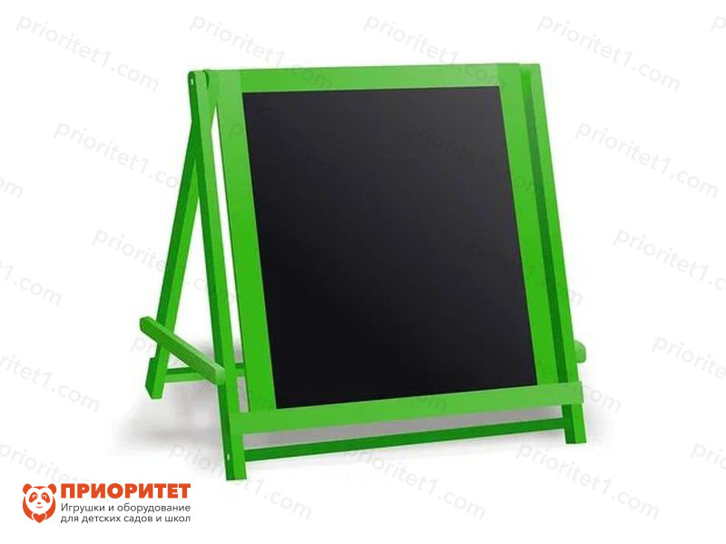 Мольберт двухсторонний для рисования мелом и маркером «Яркие рисунки» (зеленый)
