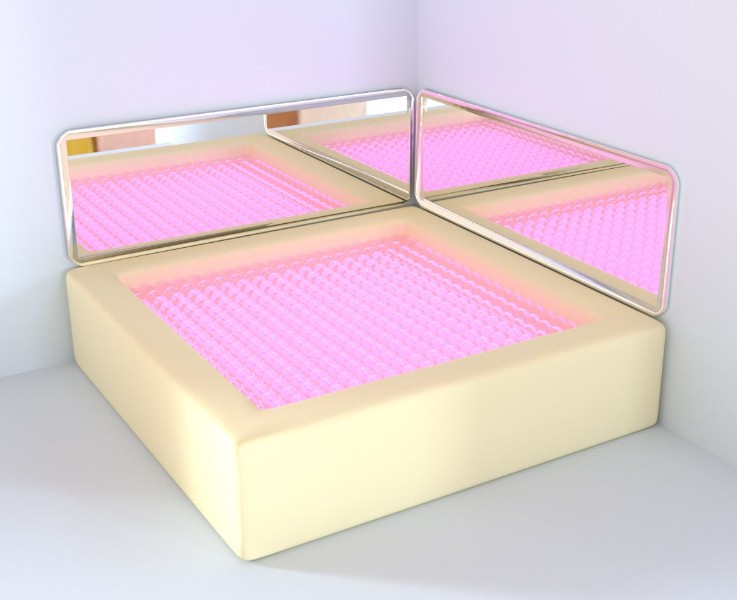 Интерактивный сухой бассейн квадратный (200х200х50 см)