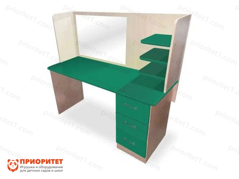 Стол логопеда с зеркалом «Лого-Комфорт» (зеленый)