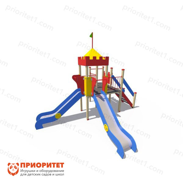 Детский игровой комплекс «Башня» с двумя горками