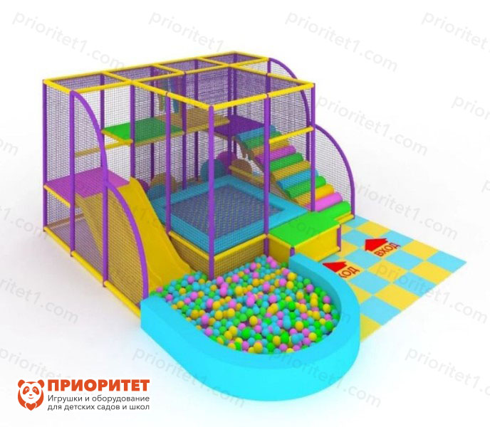 Детский игровой лабиринт Голубой лес (6,1х4,9х2,9 м)