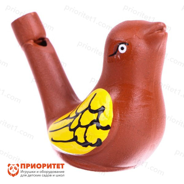 Свистулька керамическая Птичка с крылышками
