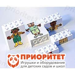 Пазлы на кубиках Hubelino Медведи, 12 кубиков