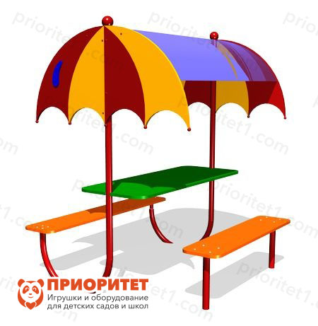 Детский столик с навесом Зонтик