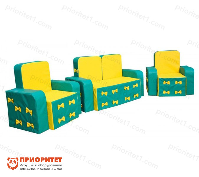 Набор мягкой мебели «Геометрия» (диван + 2 кресла)