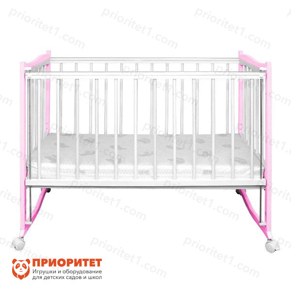 Детская кроватка Соната розовая