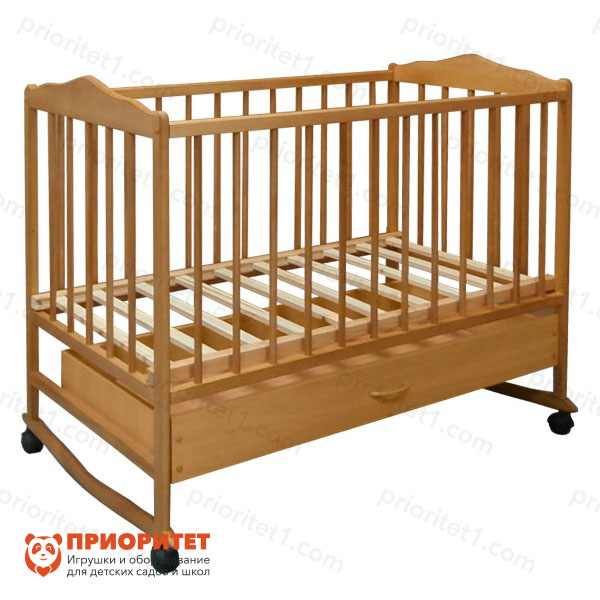 Детская кроватка Кроха коричневая