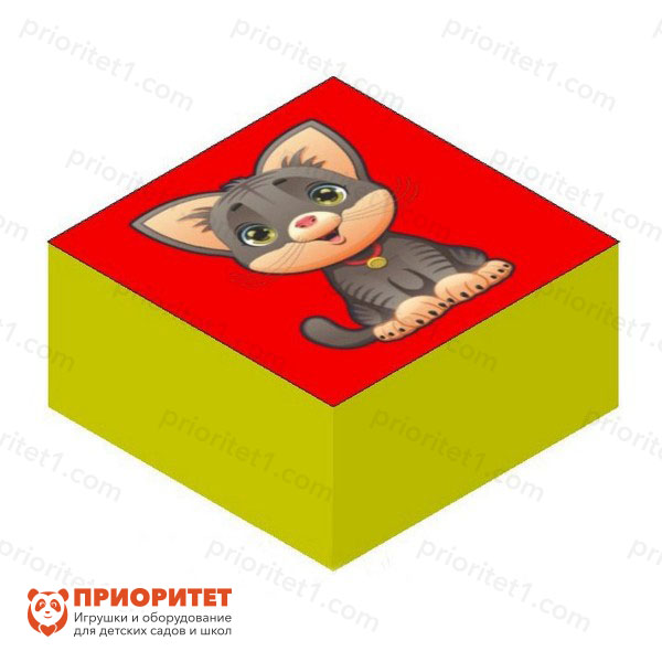 Мягкие мини-кубики с аппликацией «Домашние животные»