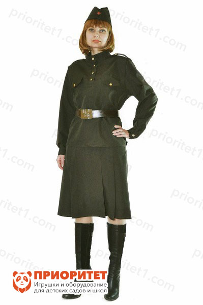 Взрослый женский костюм «Военный»