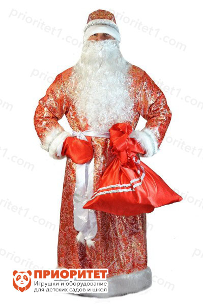 Взрослый костюм «Дед Мороз» (Парча)
