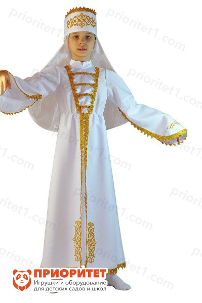 Детский костюм для девочек «Народы Кавказа» (белый)