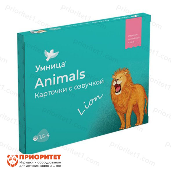 Развивающий комплект карточек на английском языке «Animals»