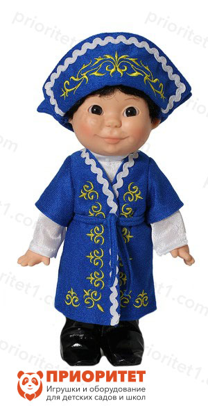 Кукла «Веснушка» мальчик (Казахский костюм)