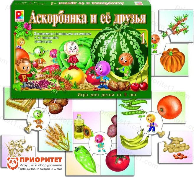 Развивающая игра «Аскорбинка и ее друзья №1»