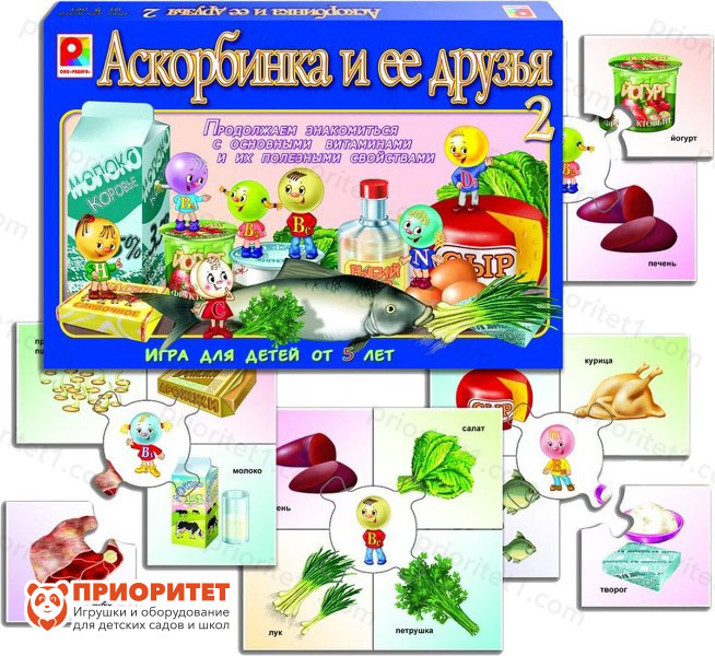 Развивающая игра «Аскорбинка и ее друзья №2»