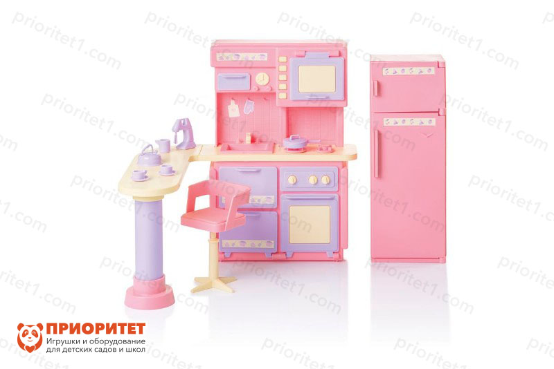 Кухня для кукол «Маленькая принцесса» розовая