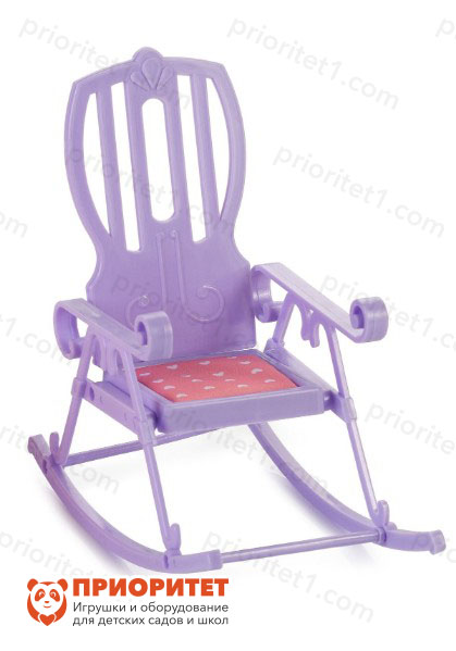 Кресло-качалка для кукол «Маленькая принцесса» сиреневое