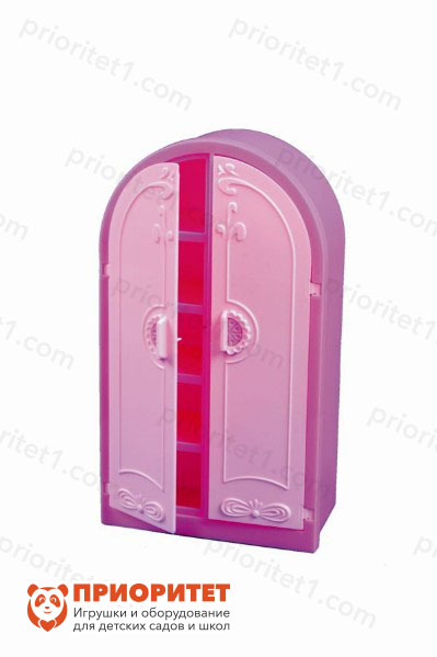 Шкаф для кукол розовый