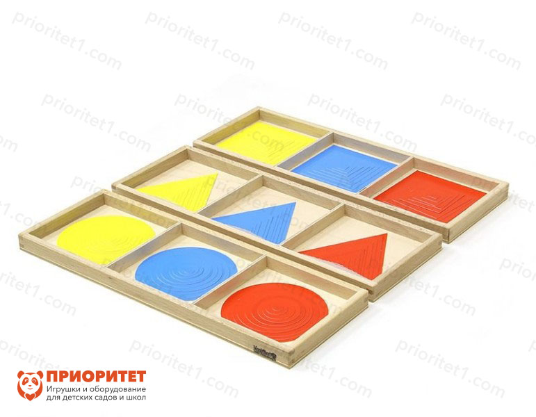 Игровой набор Монтессори «Круги, квадраты, треугольники»