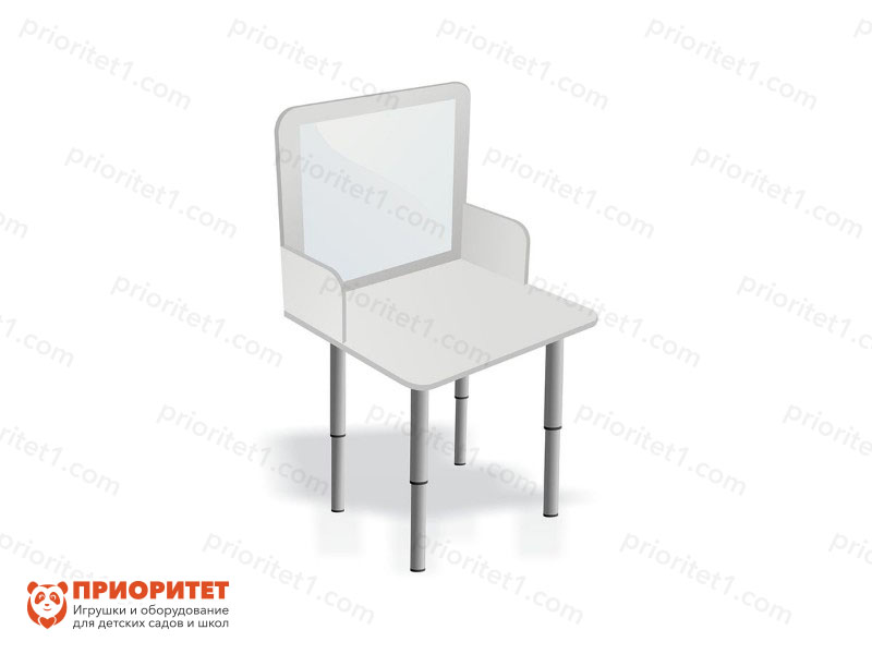Стол-парта логопедическая с зеркалом «Чистоговорка» белая