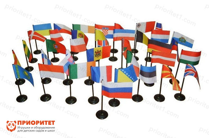 Игровой набор Монтессори «Флаги стран Европы»