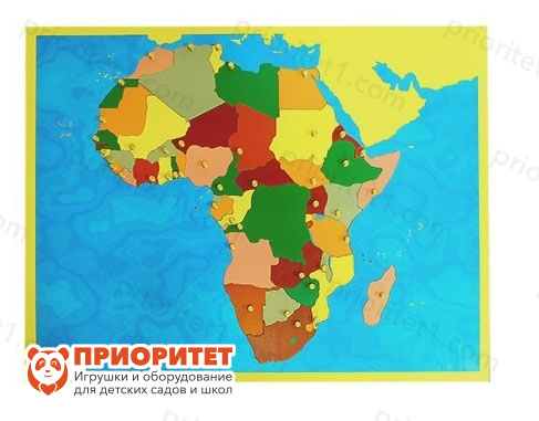 Игровой набор Монтессори «Карта Африки»