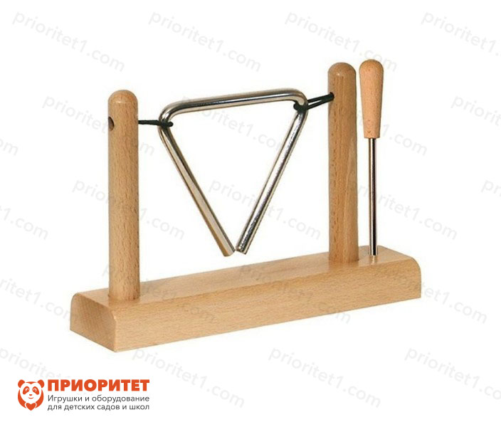 Треугольник на держателе с палочкой (15 см)