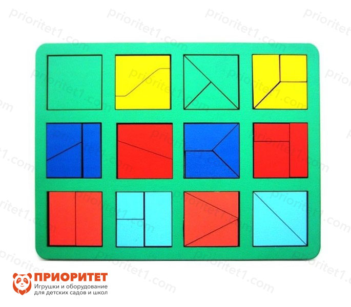 Игра Никитина «Сложи квадрат. 1 уровень» (макси)
