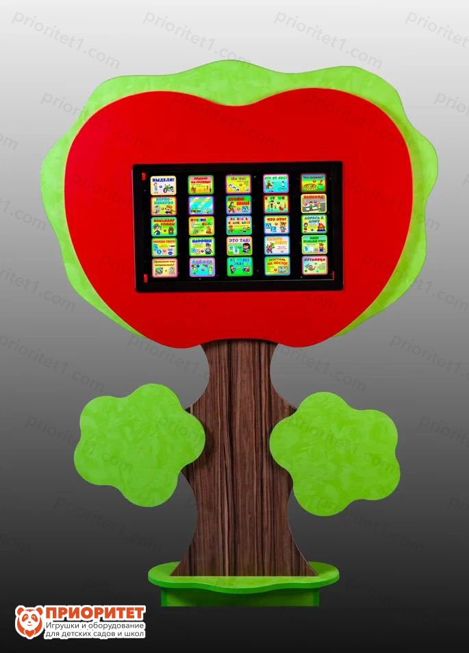Интерактивная развивающая пристенная панель «Яблоко»