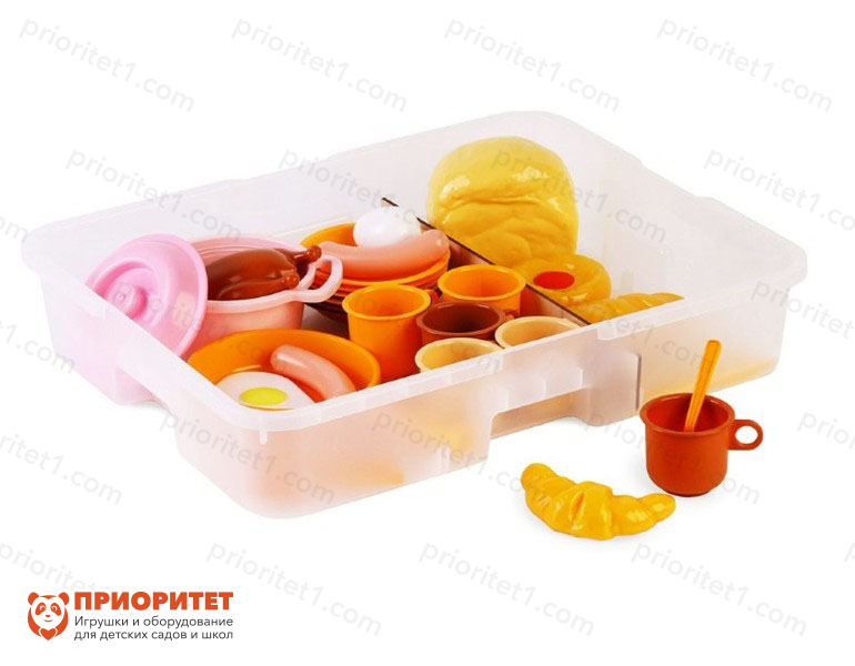 Столовый набор посуды «Пир горой» с комплектом продуктов (41 шт)