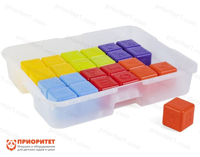 Комплект кубиков с буквами (24 шт)