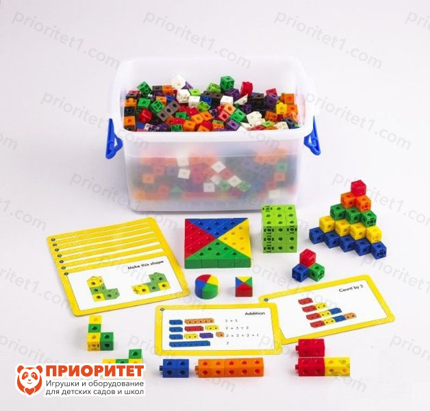 Расширенный набор соединяющихся кубиков (504 шт)